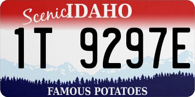 ID license plate 1T9297E