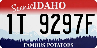 ID license plate 1T9297F