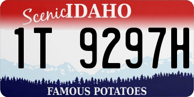 ID license plate 1T9297H