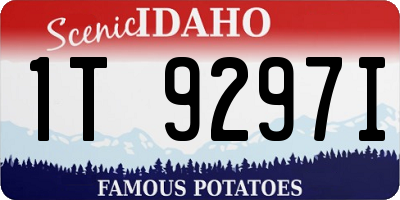 ID license plate 1T9297I