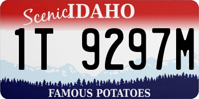 ID license plate 1T9297M