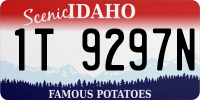 ID license plate 1T9297N