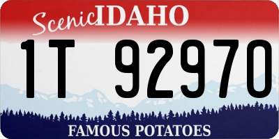 ID license plate 1T9297O