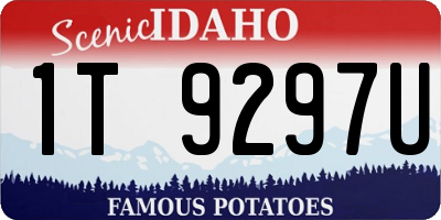 ID license plate 1T9297U