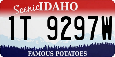 ID license plate 1T9297W