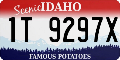 ID license plate 1T9297X
