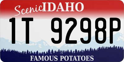 ID license plate 1T9298P