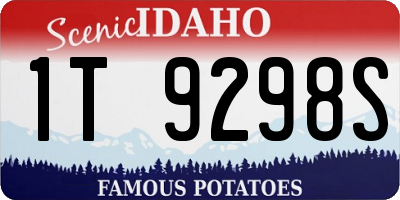 ID license plate 1T9298S