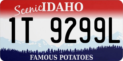 ID license plate 1T9299L