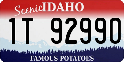 ID license plate 1T9299O