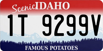 ID license plate 1T9299V