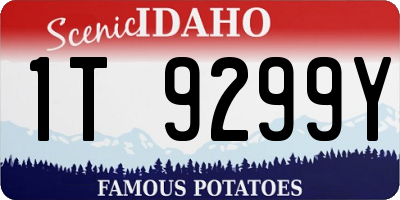 ID license plate 1T9299Y
