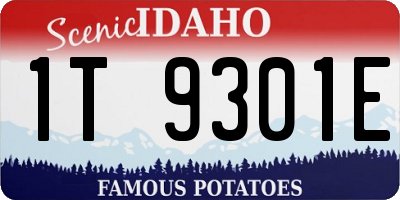 ID license plate 1T9301E