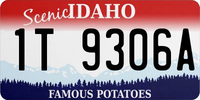 ID license plate 1T9306A