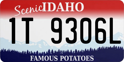 ID license plate 1T9306L