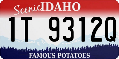 ID license plate 1T9312Q