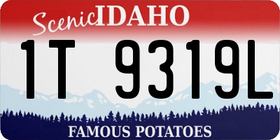 ID license plate 1T9319L