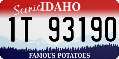 ID license plate 1T9319O