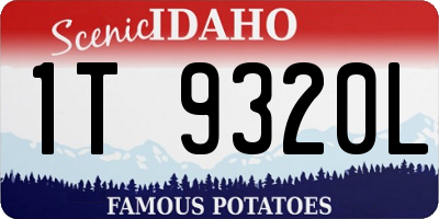 ID license plate 1T9320L