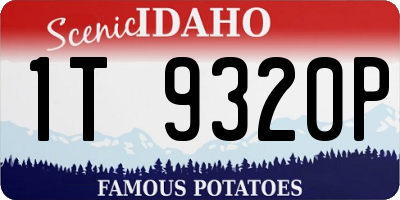 ID license plate 1T9320P
