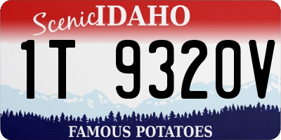 ID license plate 1T9320V