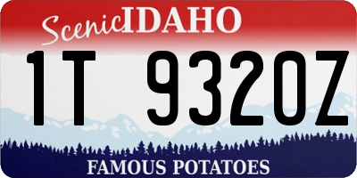 ID license plate 1T9320Z