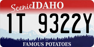ID license plate 1T9322Y