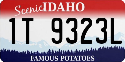 ID license plate 1T9323L