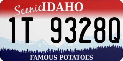 ID license plate 1T9328Q