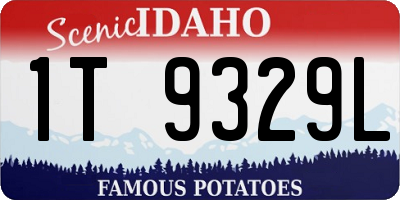 ID license plate 1T9329L