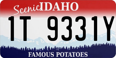 ID license plate 1T9331Y