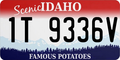 ID license plate 1T9336V