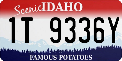 ID license plate 1T9336Y