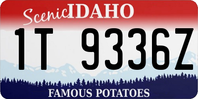 ID license plate 1T9336Z