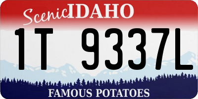 ID license plate 1T9337L