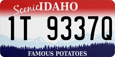 ID license plate 1T9337Q