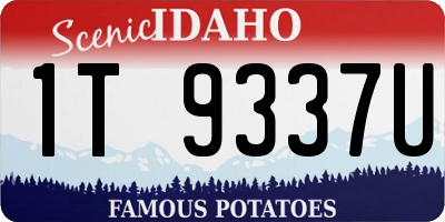 ID license plate 1T9337U
