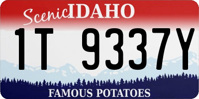ID license plate 1T9337Y