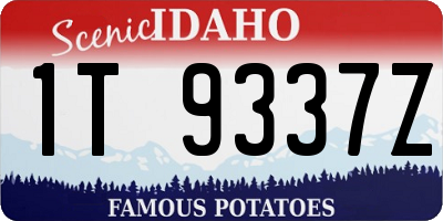 ID license plate 1T9337Z
