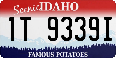 ID license plate 1T9339I