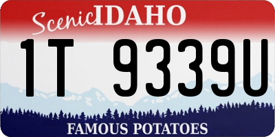 ID license plate 1T9339U