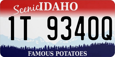 ID license plate 1T9340Q