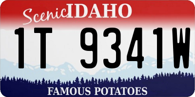 ID license plate 1T9341W
