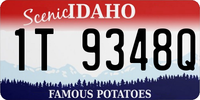 ID license plate 1T9348Q