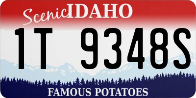 ID license plate 1T9348S