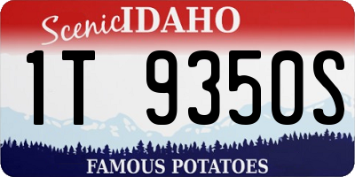 ID license plate 1T9350S