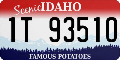 ID license plate 1T9351O