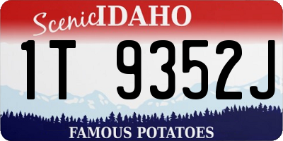ID license plate 1T9352J