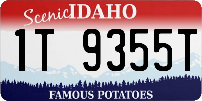 ID license plate 1T9355T