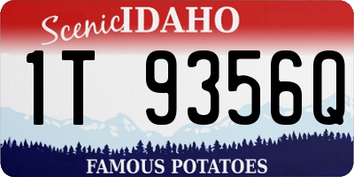 ID license plate 1T9356Q